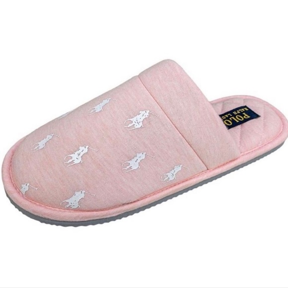 polo memory foam slippers